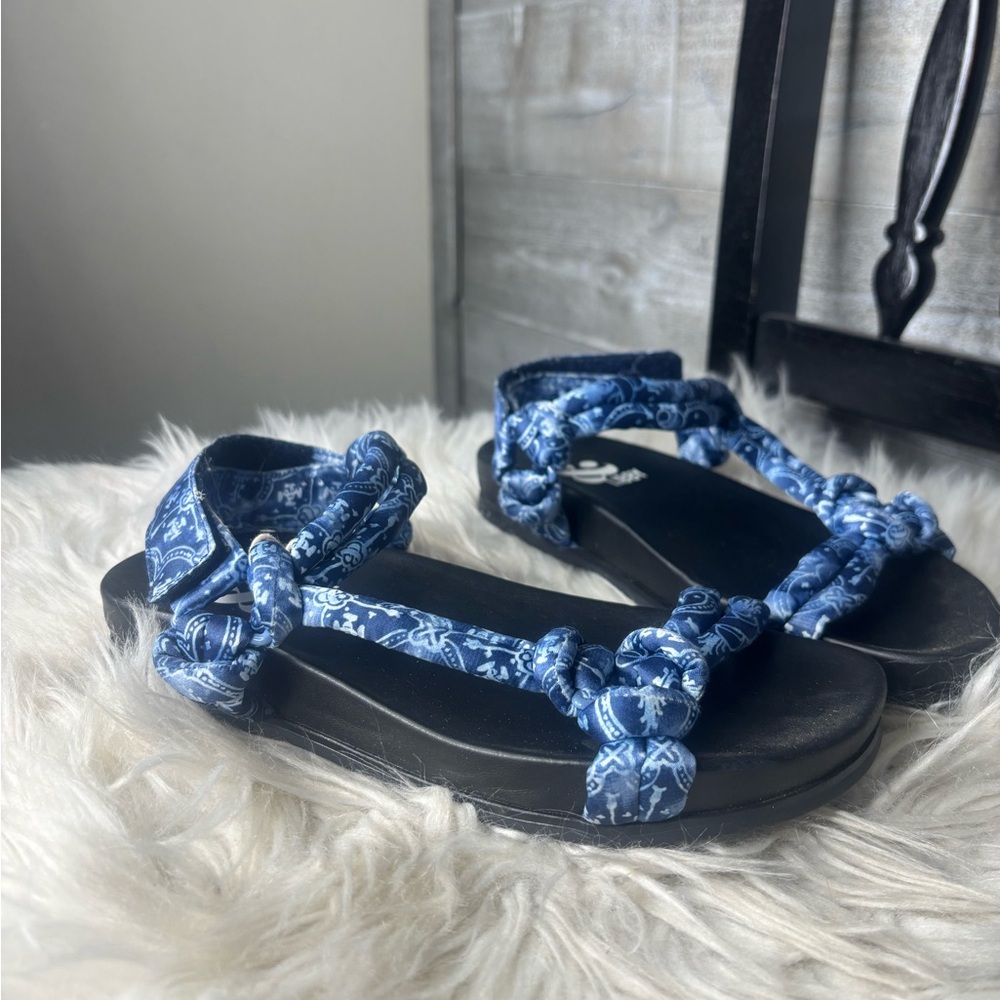 Sam & Libby boho blue Patterned strappy Sandals